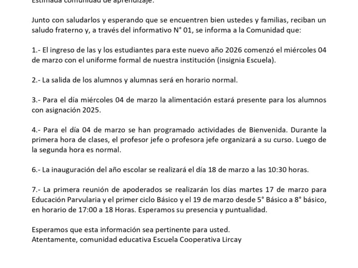 Información Importante.